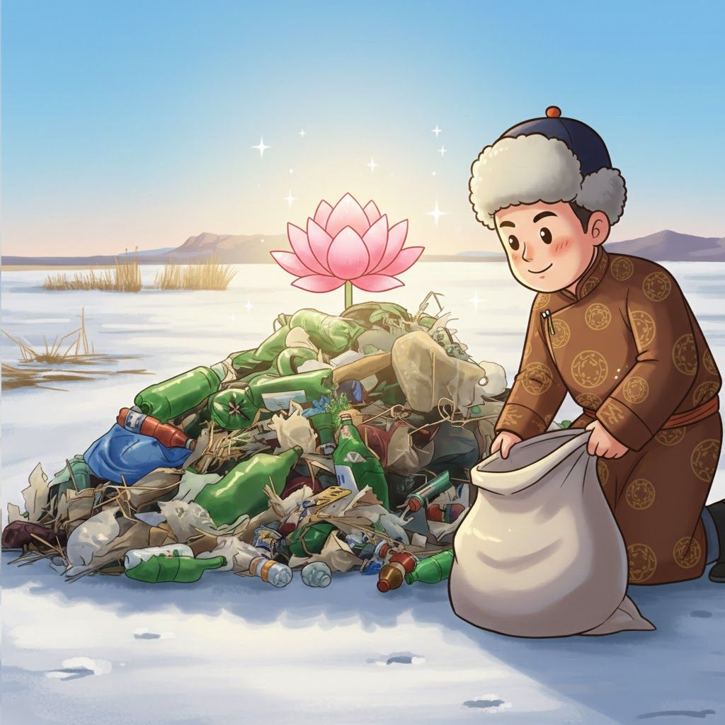 Иргэний санаачилга: Хатан далай нуурыг цэвэрлэж, бадамлянхуаг буцаан дэлбээлгэхээр зүтгэж байна